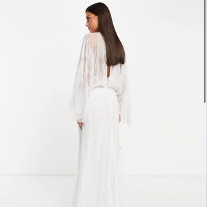 asos kimono wedding dress